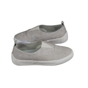 Kensie Sally Slip On Shoes Womens 7 Beige Canvas Flats 1844054